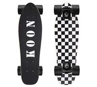 KO-ON Skateboards 22 Inch Complete Mini Cruiser Skateboard for Beginner Boys and Girls (Check)