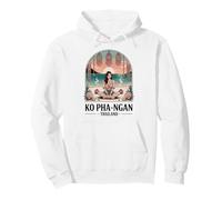 Ko Pha-Ngan Thailand, Fun Beach Ocean Sunset Yoga Meditation Pullover Hoodie