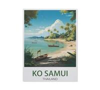 Ko Samui Thailand，Tin Signs Gift Funny Vintage Metal Sign Plaqu Poster Wall Art Pub Bar Kitchen Garden Bathroom Home Decor-yV920（8x12Inch）