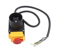 KOA7 Electromagnetic Switch for Wood Splitter, 250V Motor Protection Switch with IP54 Rating, 12A AC250V Self-Locking Control Switch for Table Saw and HCK3T Log Cutting Machine