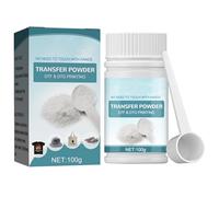 KOAHDE DTF Powder White Digital Transfer Hot Melt Adhesive,DTF Powder Adhesive,DTF Hot Melt Adhesive Powder,DTF PreTreat Transfer Powder,DTF Transfer Powder for Dark Colored T-Shirt,100G