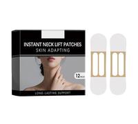KOAHDE Neck Tape Lifting Invisible,Neck Tightening and Lifting Patch,Instant Neck and Face Lift Strap,Lifting And Tightening Saggy Skin,Neck Lift Stickers,12PC