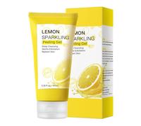 KOAHDE Scrub Face Body Brigtening Skin,Natural Lemon Exfoliating Whitening,Whitening Gel,Deep Face Wash,Lemon Peeling Gel,Vitamin C Facial Scrub,100ML