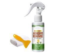 KOAHDE Sticker Remover Spray with Plastic Scraper Tool,120ML,1PC,Effective Multi-Surface Cleaner for Labels,Safe for Car,Glass,Plastic and Wood