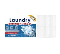 KOAHDE Ultra Concentrated Laundry Detergent Sheet,Deep Stain Removal Laundry Detergent Strips,Eco-Friendly Strip Laundry Soap Sheet,Biodegradable and Travel-Friendly Laundry Strips,30PC