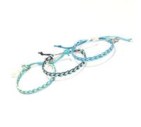 KoaKoa Original Braid Sea Turtle Tracking Bracelets - 3-Pack - Riptide, Sea Breeze & Beach Break - Braided Bracelet Set - Track a Real Sea Turtle & Support Conservation