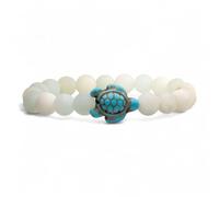 KoaKoa Sea Turtle Tracking Bracelet White Sand, helps save sea turtles, one size fits most Men and Women