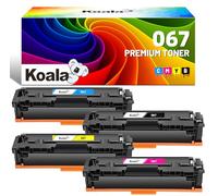 Koala 067 067H Toner Set (With Chip) Compatible Toner Cartridge to Replace Canon 067 067H for Canon i-SENSYS MF655CDW MF657CDW LBP631CW LBP633CDW MF651CW Printers (Black Cyan Yellow Magenta, Pack of