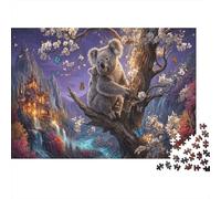 Koala 1000 Piece Puzzle Purple Night Castle for Relaxation Brain Training Retirement Gift Housewarming Gift for Advanced Puzzlers 70x50cm/1000pcs