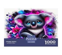 Koala 1000 Piece Recycled Paper Puzzle Game - Koala Cosmic Flora Artistic Vibrant Mystical The Whole Family Activity for Home Wall Decoration52x38cm/1000pcs