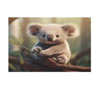 Koala 1000 Piece Wooden Jigsaw Puzzle- Brain Teaser Game for Adults & Children Educational Activities Jigsaws, Clear Print - Thick & Durable Puzzles Board （75×50cm）