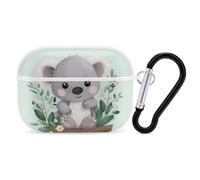 Koala AirPods Pro 2 Case Cover, Shockproof Hard Shell Protective Case for Women Men, Compatible with Airpod Pro Case 2nd/1st Generation with Keychain-White