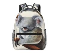 Koala And Butterfly Cute Backpack Waterproof Lightweight Casual Backpack One Size Daypack Travel Laptop Bag For Men Women
