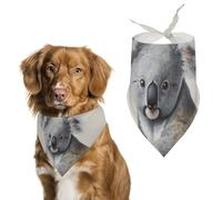 Koala and Butterfly Dog Bandana, Soft Breathable Pet Scarf, Personalized Dog Bib Kerchief for Small Medium Large Dogs Cats, Exquisite Pet Neckerchief for Daily Wear, Travel, Party