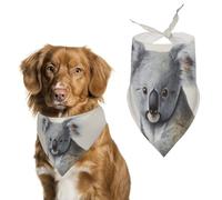 Koala and Butterfly Dog Bandana Triangle Pet Bandanas Adjustable Pet Scarf Breathable Comfort Dog Scarf Cute Soft Puppy Scarfs Washable Daily Handkerchief Cats Scarves