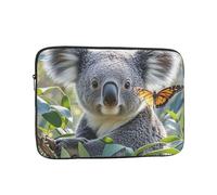 Koala and Butterfly Laptop Sleeve Bag 10 Inch Waterproof Shockproof Laptop Case Bag Lightweight Tablet Travel Cover Computer Skin Bag Tablet Carrying Case