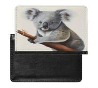 Koala And Butterfly Passport Holder Vaccine Card Holder Waterproof Passport Wallet Travel Document Organizer for Airport Essentials