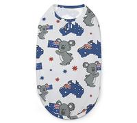 Koala And Map of Australia Cute Pet Clothes Soft Puppy Pet Vest Warm Dog Sweater Coat Jackets for Small Medium Dogs S