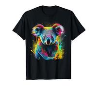Koala Animal Art Colourful Zoo Koala T-Shirt