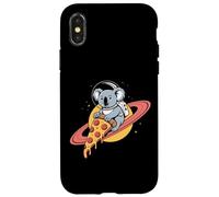 Koala Astronaut Riding A Pizza Slice Through Space Case for iPhone X/XS