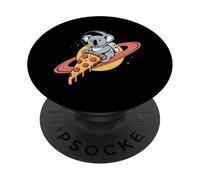 Koala Astronaut Riding A Pizza Slice Through Space PopSockets Adhesive PopGrip