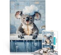 Koala Bath Time1000 Adult Pieces Jigsaw Puzzle Help the brain exercise addictive toys to cultivate patience Secret Santa Gifts 38x26cm