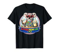 Koala Bear Autism Mom Life Donut Milkshake Sunglasses ADHD T-Shirt