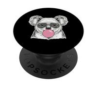 Koala Bear Blowing Bubble Gum Sunglasses Cool Aussie Animal PopSockets Adhesive PopGrip