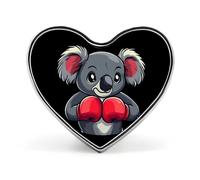 Koala Bear Boxing Gloves Brooch Pins Heart Badge Button Tie Lapel Backpack Pin Decoration for Women Men