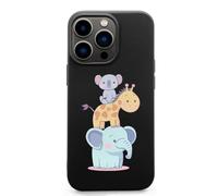 Koala Bear Giraffes And Elephant Cell Phone Basic Cases TPU Soft Cover Shockproof Slim Phone Case Compatible with iPhone 13 Mini/13/13 Pro/13 Pro Max
