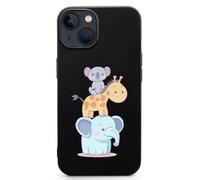 Koala Bear Giraffes And Elephant Cell Phone Basic Cases TPU Soft Cover Shockproof Slim Phone Case Compatible with iPhone 13 Mini/13/13 Pro/13 Pro Max