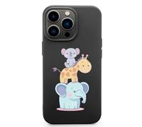 Koala Bear Giraffes And Elephant Cell Phone Basic Cases TPU Soft Cover Shockproof Slim Phone Case Compatible with iPhone 13 Mini/13/13 Pro/13 Pro Max