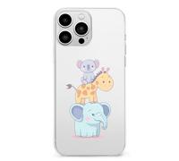 Koala Bear Giraffes And Elephant Cell Phone Basic Cases TPU Soft Cover Shockproof Slim Phone Case Compatible with iPhone 13 Mini/13/13 Pro/13 Pro Max