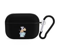 Koala Bear Giraffes And Elephant Funny Headphone Cases Compatible with AirPods Pro Hard PC Protective Cover with Keychain