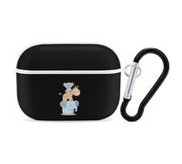 Koala Bear Giraffes And Elephant Funny Headphone Cases Compatible with AirPods Pro Hard PC Protective Cover with Keychain