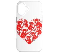 Koala Bear Heart Shaped Koalas Case for iPhone 16