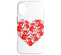 Koala Bear Heart Shaped Koalas Case for iPhone 16 Plus