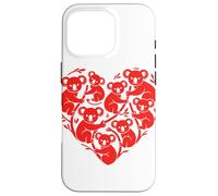 Koala Bear Heart Shaped Koalas Case for iPhone 16 Pro