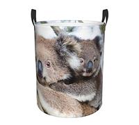 Koala Bear Laundry Basket Circular Hamper Clothes Storage Bucket Daily Necessities Storage Bag S/M Two Sizes
