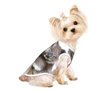 Koala Bear print Dog Shirts for Small Dogs Stretchy T-Shirts Lightweight Tank Top Sleeveless Striped Vest