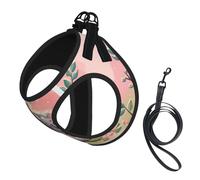 Koala Bear Print Harness Leash Set For Cat Dog, Reflective Adjustable Escape-Proof Vest Lead With Soft Breathable Mesh, For Small Pets And Kitten Puppy