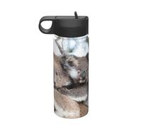 Koala Bear Printing Travel 18oz Sports Insulated Kettle Water Bottle Stainless Steel Kettle Portable Cup