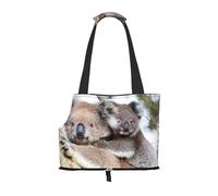 "Koala Bear Prints Small Dog Carrier Bag, Portable Cat Carrier Handbag, Foldable Pet Carrier Bag, Personalized Pattern Design"