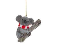 Koala Bear Wearing Candy Cane Scarf Christmas Tree Ornament