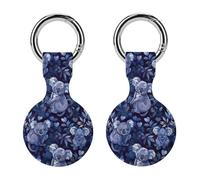 Koala Bear With Leaves Keychain Holder Case Compatible with AirTag Waterproof Silicone Shell Protective Case 2PCS