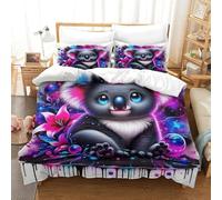 Koala Bedspread And Absolutely Stunning Quilt Cover with Comforter Ultrasoft Hypoallergenic And Hotel Quality for for Boys Girls Kids Youth Teens And Kids Boys Girls Made with 3D Print King（220x240cm）