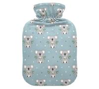 Koala Blue Hot Water Bottle with Cover for Pain Relief Heating Bottles for Menstrual Cramps, 1L