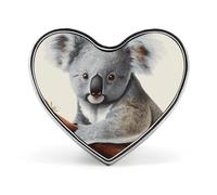 Koala Butterfly Cute Lapel Pin Metal Brooch Badge Round Button Enamel Style Pinback for Hats Bags Clothing Gift