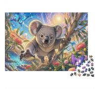 Koala Butterfly Nature 1000 Pieces Mini Jigsaw Puzzle for Adults