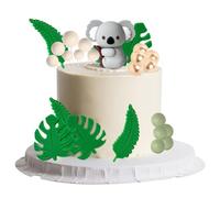 Koala Cake Decoration Set, Koala Cake Topper Decoration Set, Animal Birthday Cake Topper, Animals Cake Pick for Baby Shower Kids Birthday Party DIY Cake Decorations Supplies
